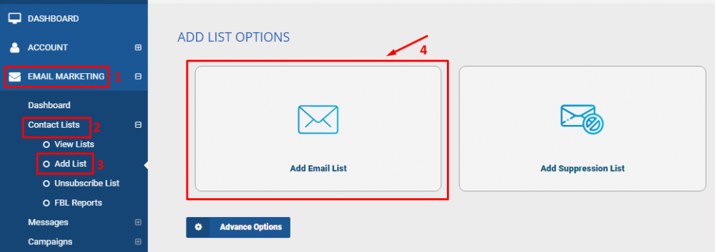 add email list