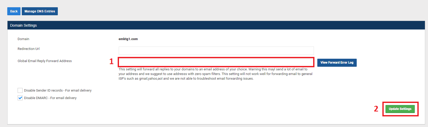 email forwarding
