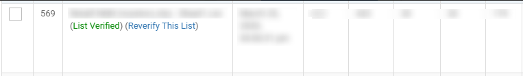 list verified